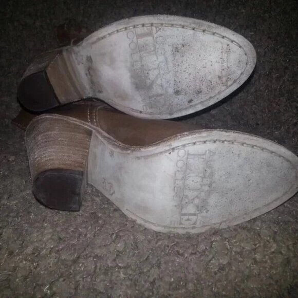 AUSTRALIA LUXE COLLECTIVE-WYNN-Cognac Braided Leather Boots-Sz 35-Excellent - Picture 6 of 8